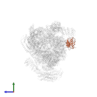 26S proteasome regulatory subunit RPN10 in PDB entry 4cr3, assembly 1, side view.