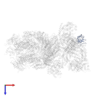 26S proteasome regulatory subunit RPN13 in PDB entry 4cr3, assembly 1, top view.