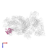 Proteasome subunit beta type-4 in PDB entry 4cr3, assembly 1, top view.