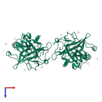 Coagulation factor XIa light chain in PDB entry 4cr5, assembly 1, top view.