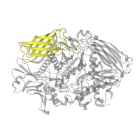 The deposited structure of PDB entry 4cvu contains 1 copy of Pfam domain PF00703 (Glycosyl hydrolases family 2) in beta-mannosidase. Showing 1 copy in chain A.