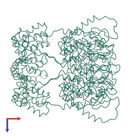 Retroviral nucleocapsid Gag protein p24 C-terminal domain-containing protein in PDB entry 4d1k, assembly 1, top view.