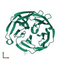 Gliomedin shedded ectodomain in PDB entry 4d77, assembly 1, front view.