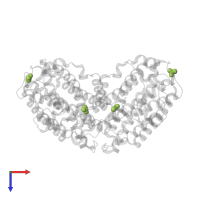 ACETIC ACID in PDB entry 4d8f, assembly 1, top view.