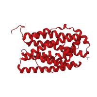 The deposited structure of PDB entry 4dr0 contains 2 copies of CATH domain 1.10.620.20 (Ribonucleotide Reductase, subunit A) in Ribonucleoside-diphosphate reductase subunit beta. Showing 1 copy in chain B.