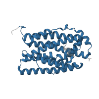 The deposited structure of PDB entry 4dr0 contains 2 copies of Pfam domain PF00268 (Ribonucleotide reductase, small chain) in Ribonucleoside-diphosphate reductase subunit beta. Showing 1 copy in chain B.