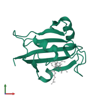 Peptidyl-prolyl cis-trans isomerase FKBP5 in PDB entry 4drk, assembly 1, front view.