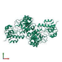 Phosphonate dehydrogenase in PDB entry 4e5n, assembly 1, front view.