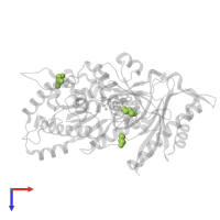 GLYCEROL in PDB entry 4ecz, assembly 1, top view.