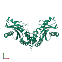 Stimulator of interferon genes protein in PDB entry 4ef4, assembly 1, front view.