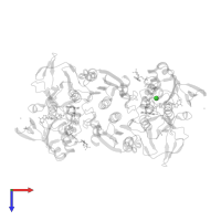 CHLORIDE ION in PDB entry 4emw, assembly 1, top view.