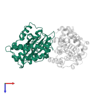 Cyclin-dependent kinase 2 in PDB entry 4eok, assembly 1, top view.