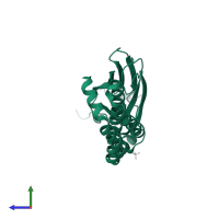 Chaperone protein DnaK in PDB entry 4ezs, assembly 5, side view.