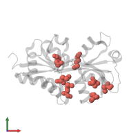 Modified residue MSE in PDB entry 4f3s, assembly 1, front view.