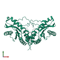 Stimulator of interferon genes protein in PDB entry 4f5y, assembly 1, front view.