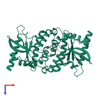 Stimulator of interferon genes protein in PDB entry 4f5y, assembly 1, top view.