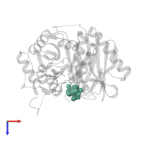 ADENOSINE-5'-TRIPHOSPHATE in PDB entry 4ffl, assembly 1, top view.