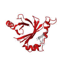 The deposited structure of PDB entry 4fvc contains 6 copies of CATH domain 3.30.70.100 (Alpha-Beta Plaits) in ABM domain-containing protein. Showing 1 copy in chain F.