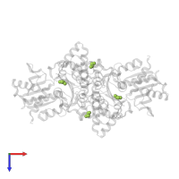 1,2-ETHANEDIOL in PDB entry 4fwp, assembly 1, top view.