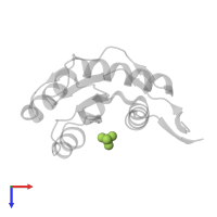 SULFATE ION in PDB entry 4g0o, assembly 1, top view.