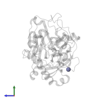 ZINC ION in PDB entry 4gd4, assembly 1, side view.