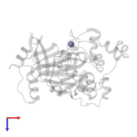 ZINC ION in PDB entry 4gd4, assembly 1, top view.