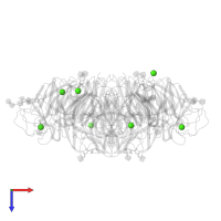 CALCIUM ION in PDB entry 4gdi, assembly 1, top view.