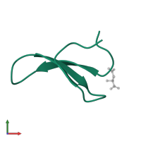 Peptidyl-prolyl cis-trans isomerase NIMA-interacting 1 in PDB entry 4gwt, assembly 1, front view.