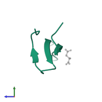 Peptidyl-prolyl cis-trans isomerase NIMA-interacting 1 in PDB entry 4gwt, assembly 1, side view.