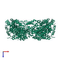 Nucleoprotein in PDB entry 4h5m, assembly 1, top view.