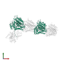 Tubulin alpha-1B chain in PDB entry 4i4t, assembly 1, front view.