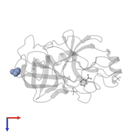 GLYCEROL in PDB entry 4i8g, assembly 1, top view.