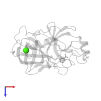 CALCIUM ION in PDB entry 4i8k, assembly 1, top view.