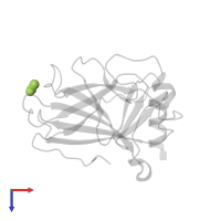 ACETATE ION in PDB entry 4ibq, assembly 1, top view.