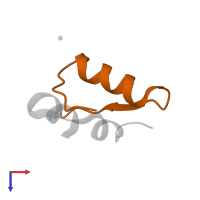 Insulin B chain in PDB entry 4ins, assembly 1, top view.