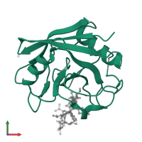 Peptidyl-prolyl cis-trans isomerase A in PDB entry 4ipz, assembly 1, front view.