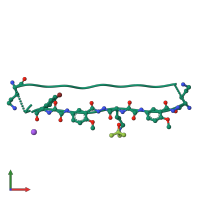PDB entry 4ivh coloured by chain, front view.