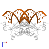 5'-R(P*CP*AP*GP*CP*AP*GP*CP*AP*GP*CP*CP*CP*GP*CP*CP*GP*CP*CP*G)-3' in PDB entry 4j5v, assembly 1, top view.