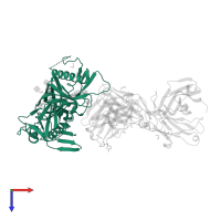 Envelope glycoprotein gp160 in PDB entry 4j6r, assembly 1, top view.