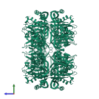 Spermidine N(1)-acetyltransferase in PDB entry 4jly, assembly 1, side view.