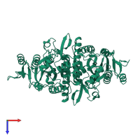 Carbamate kinase in PDB entry 4jz8, assembly 1, top view.