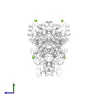 MAGNESIUM ION in PDB entry 4k8e, assembly 1, side view.