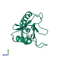 PDB entry 4k8i coloured by chain, side view.