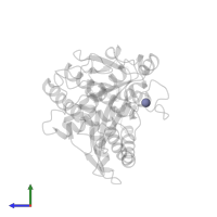 ZINC ION in PDB entry 4km5, assembly 1, side view.