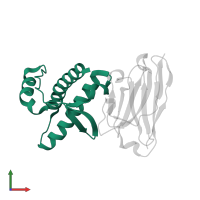 Major prion protein in PDB entry 4kml, assembly 1, front view.