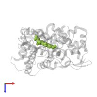 HEME B/C in PDB entry 4l36, assembly 2, top view.