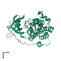 PDB entry 4li5 coloured by chain, top view.