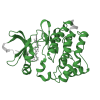 The deposited structure of PDB entry 4m14 contains 1 copy of Pfam domain PF07714 (Protein tyrosine and serine/threonine kinase) in Tyrosine-protein kinase ITK/TSK. Showing 1 copy in chain A.