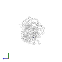 ZINC ION in PDB entry 4m1c, assembly 1, side view.