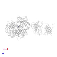 ZINC ION in PDB entry 4m1c, assembly 1, top view.